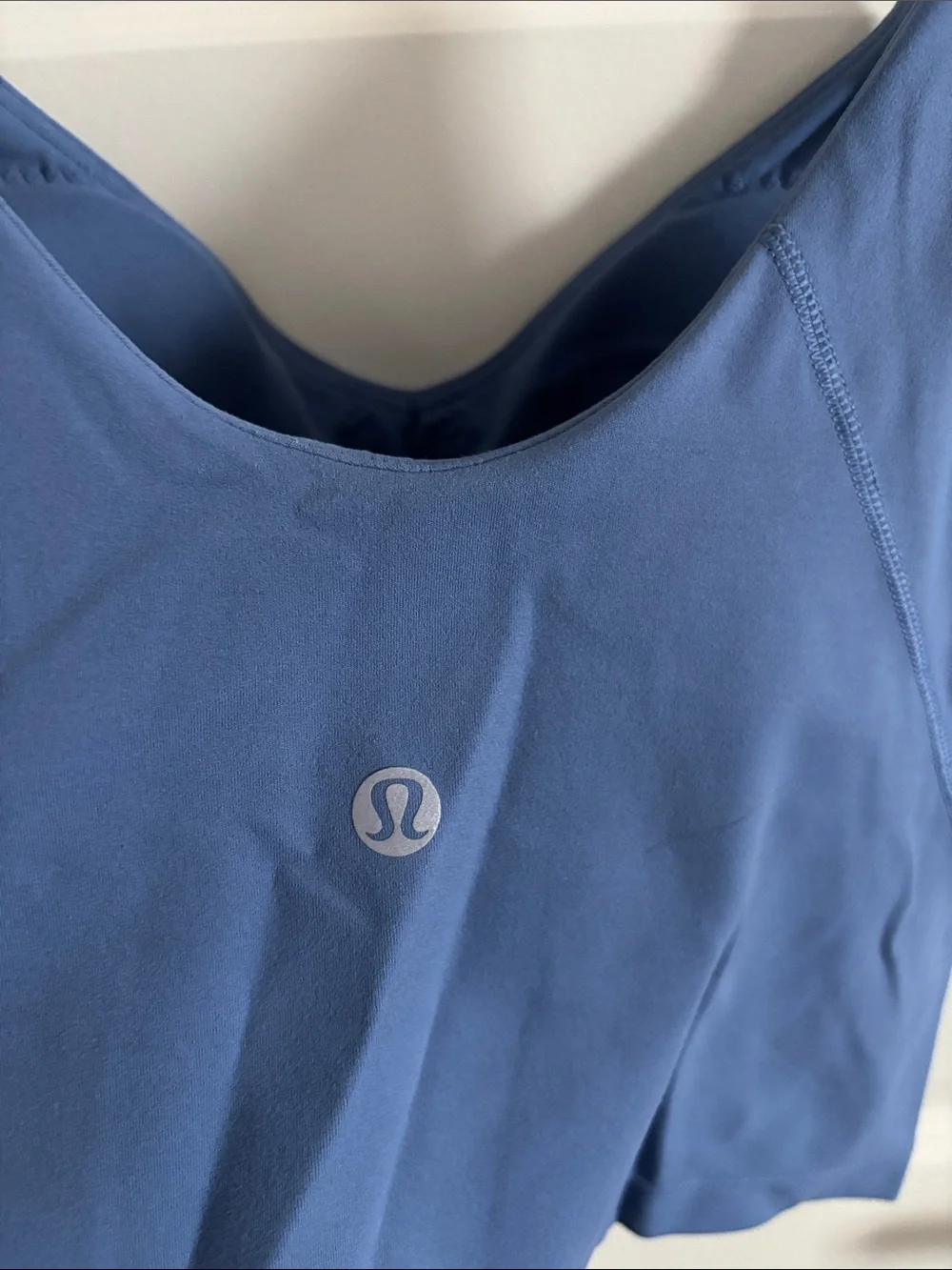 Lululemon Blue Cropped Sports Bra Tank Size 4